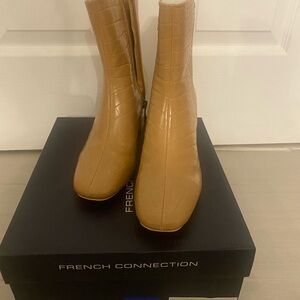 French Connection Camel Heeled Boots